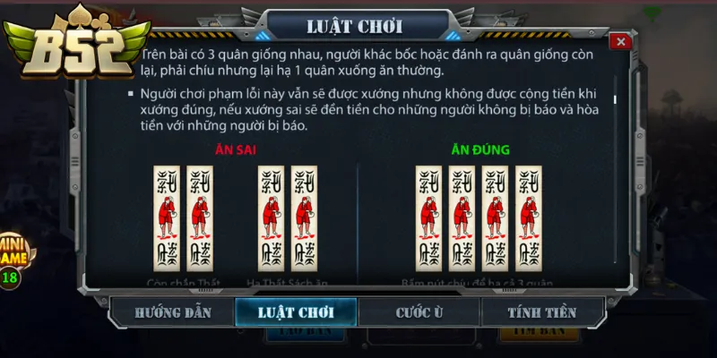 Thủ tục phân định quân bài cái và lượt đánh đầu ván chắn