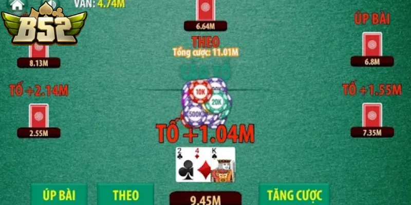 Hệ thống lệnh phản hồi từ úp bài đến tất tay trên bàn