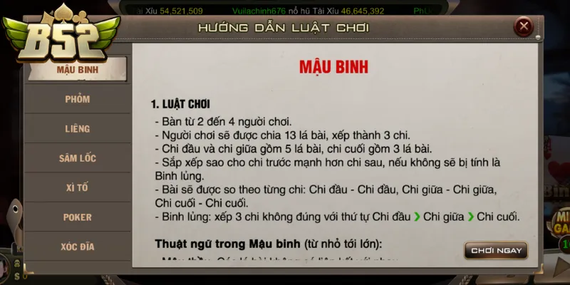 Quy tắc ngả quân và đối chiếu sức mạnh các nhóm