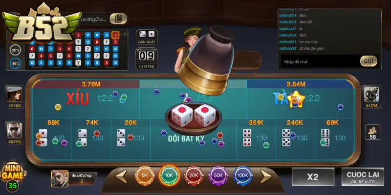 Game có quy tắc Tài xỉu 7 công bằng
