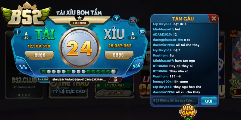 Tài xỉu bom tấn đảm bảo công bằng cao